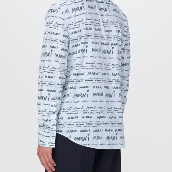 BNWT AW23 MARNI MEGAMARNI POPELINE SHIRT 50 - Picture 11 of 11